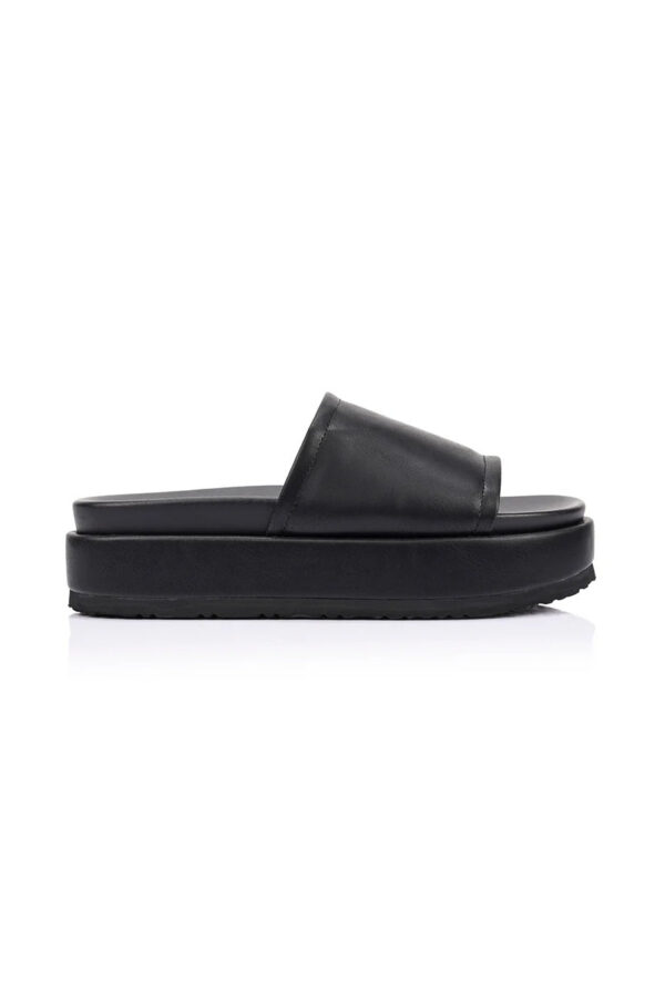 Hades Flatform Slides in Distressed Black